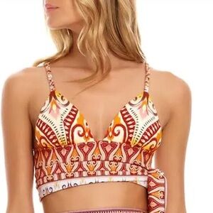 Agua Bendita Noora Leva Top in Multicolor Size S